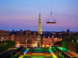 Dinner in the Sky “กินเหนือฟ้า” กลางอากาศที่ Brussels